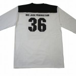 [MIC WEAR 36] HOCKY T-SHIRTS(WHITE×BLACK)