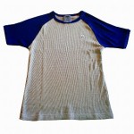 TRIUMPH OnePoint Raglan Waffle T-Shirts GRAY×NAVY [T-SHIRTS]