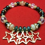 [LADIES ACCESSORIES]R.M.GLIM PERSEUS GREEN-YELLOW BRACELET 