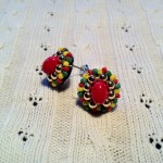 [LADIES ACCESSORIES] R.M.GLIM Ti-da PIERCED EARRINGS RASTA MIX(PIERCE/EARRINGS)