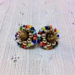 [LADIES ACCESSORIES]R.M.GLIM MISS GAVON LINE Ti-da PIERCED EARRINGS TIGER EYE(PIERCE/EARRINGS)