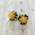 [LADIES ACCESSORIES]R.M.GLIM Ti-da PIERCED EARRINGS YELLOW(PIERCE/EARRINGS)