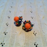 [LADIES ACCESSORIES]R.M.GLIM Ti-da PIERCED EARRINGS ORANGE(PIERCE/EARRINGS)